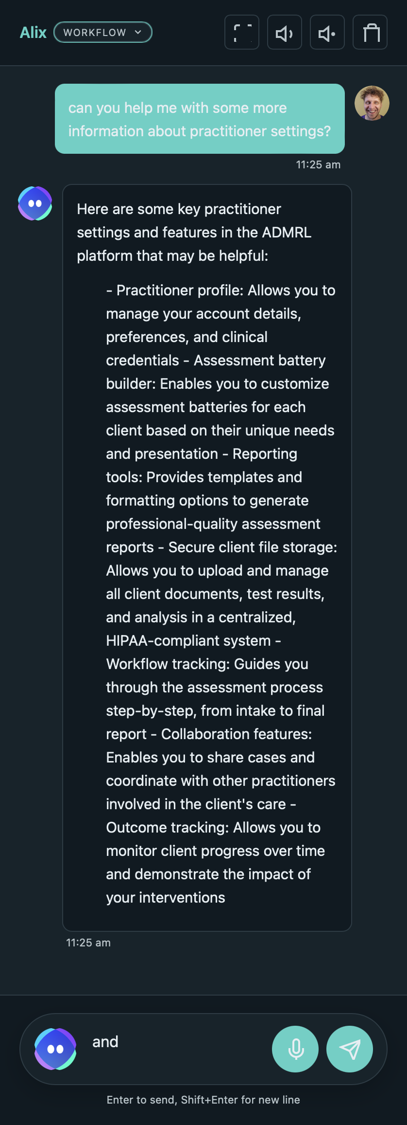 Alix in Workflow Mode