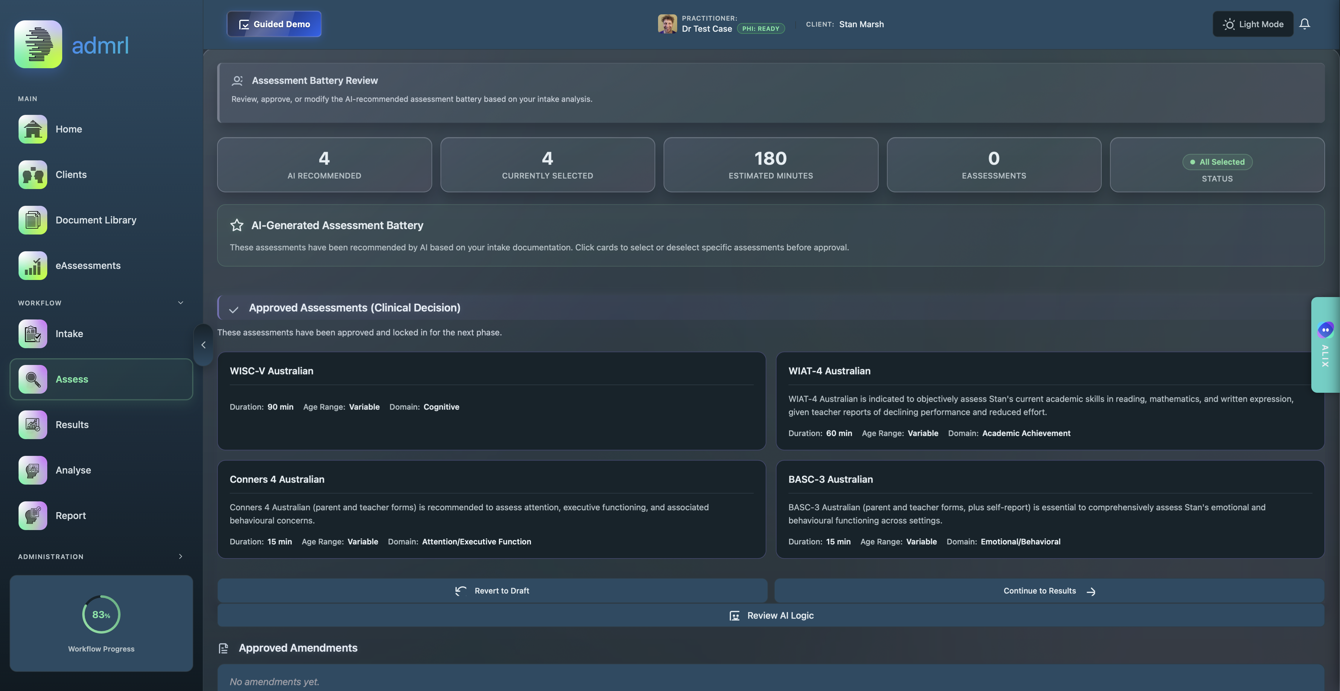 Assessment Configuration